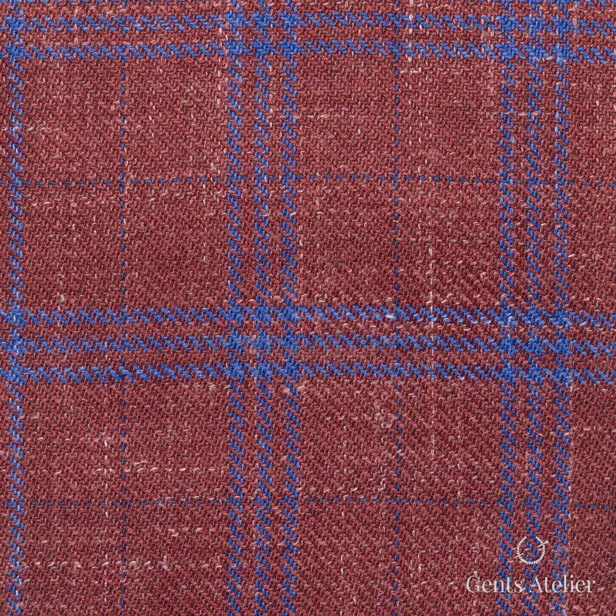 Костюм из Gent's Colors 2699-13 — бордовый, Шерсть, лён, шёлк